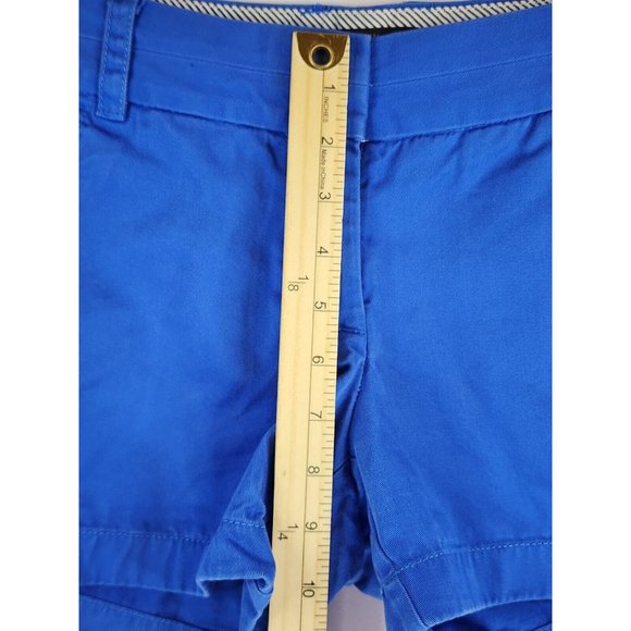 J Crew Shorts Womens 00 Blue Low Rise Distessed Chino Style Shorts - Picture 5 of 10